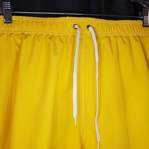 EUC Rocorose Womens Yellow Swim Trunks With Drawstring & Cargo Pocket XXXL - Picture 4 of 9